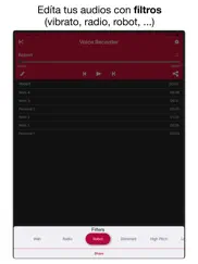grabadora de voz y audio pro ipad capturas de pantalla 2