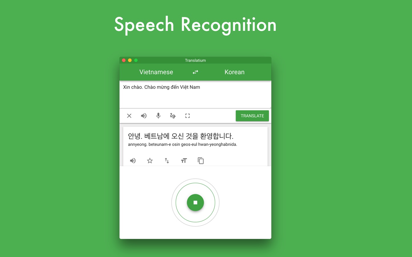 Screenshot do app Translatium - translator
