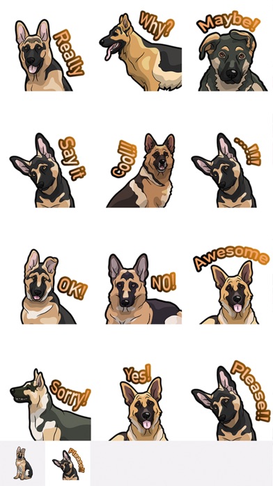 ShepMoji - German Shepherd Emoji & Sticker screenshot 2