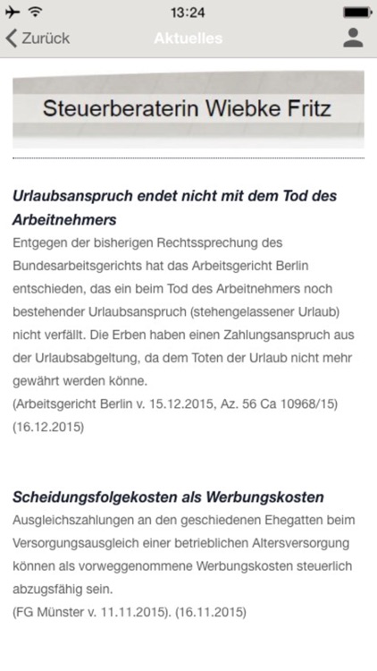 Steuerberaterin W. Fritz screenshot-3