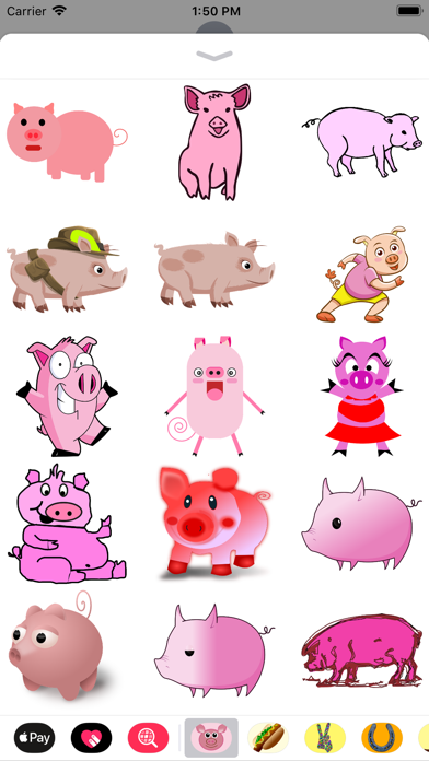 Pink Pig Sticker Pack screenshot 2