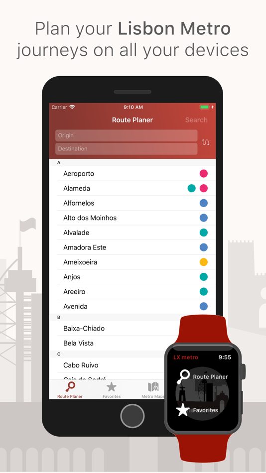 #1. LX Metro (iOS) 由: Marco Moreira