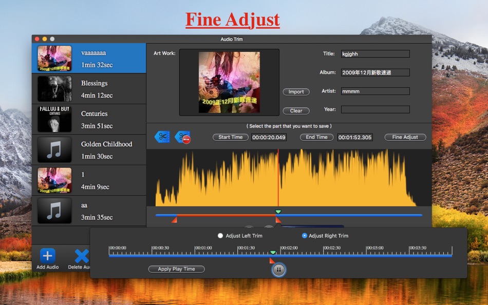 #5. Audio Trim Split-Audio Editor (macOS) 由: 桂平 彭
