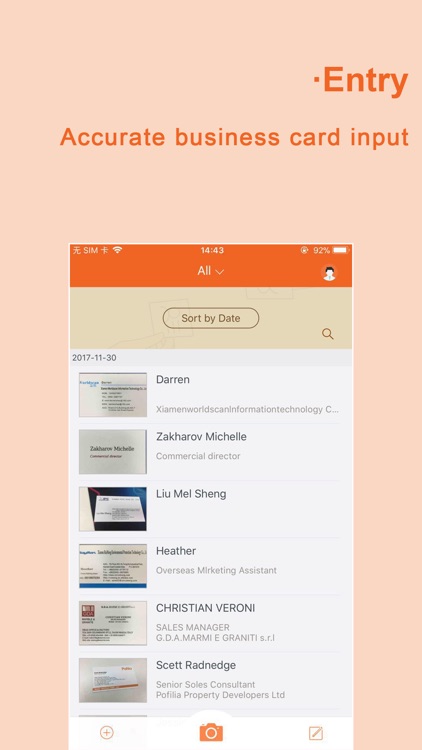 WeCard&business card scanner