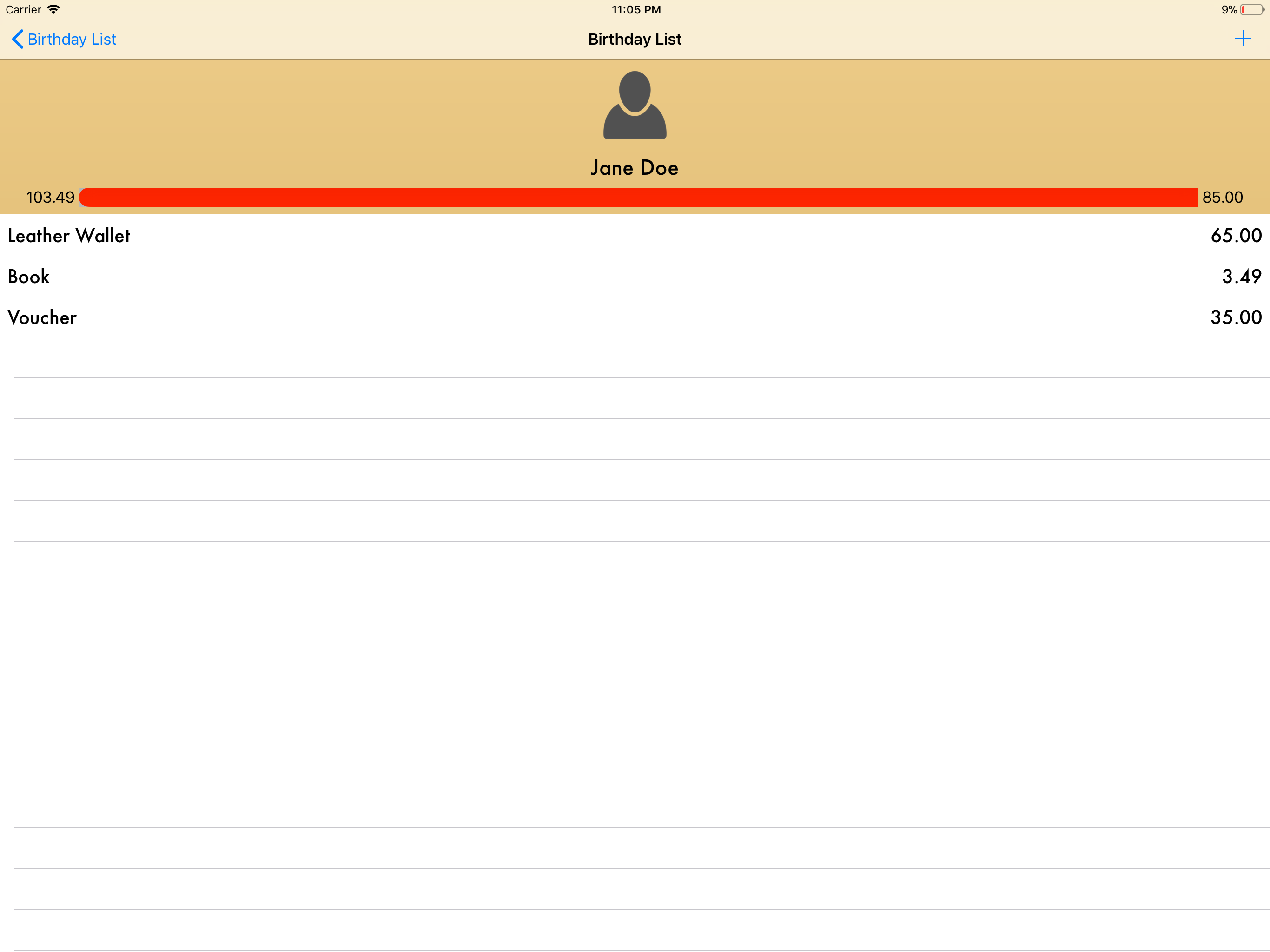 Xmas & Birthday Gift List screenshot 9