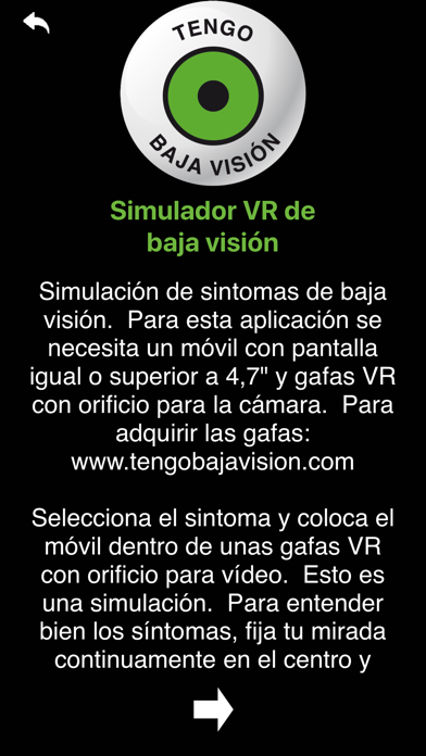 I have low vision VR iPhone screenshot 3 - Education app
