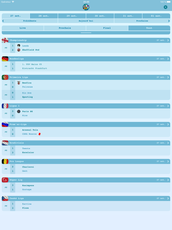 Screenshot #4 pour Live Results Football
