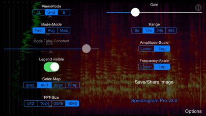 Spectrogram Pro (with super-smooth 60Hz update) Screenshot