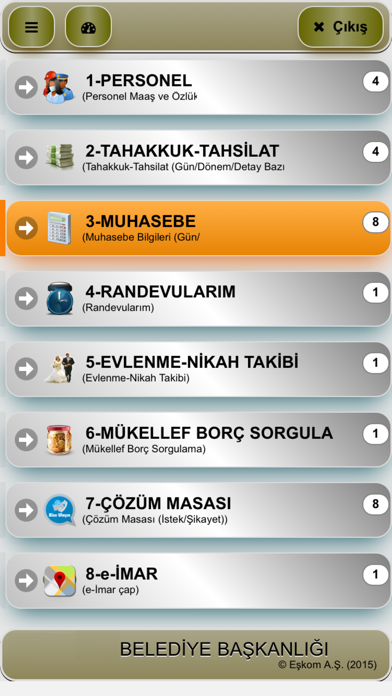 Screenshot #1 pour Baskanlik Modulu (e-baskan)