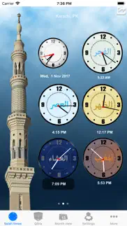salah clock, prayer & qibla iphone screenshot 2