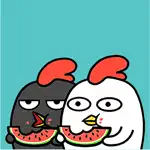 Funny Chicken Animated Sticker App Cancel