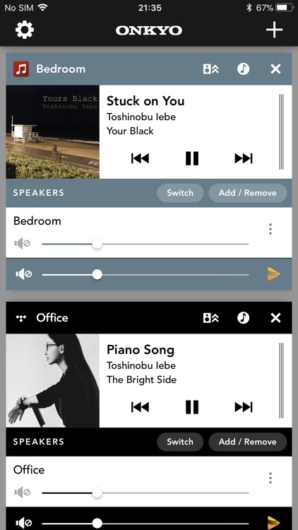 Onkyo Music Control App