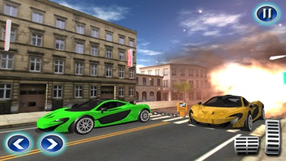 Elevated Chained Car Racing 3D screenshot 2