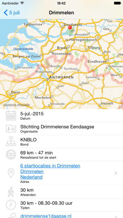 Wandeltochten Screenshot