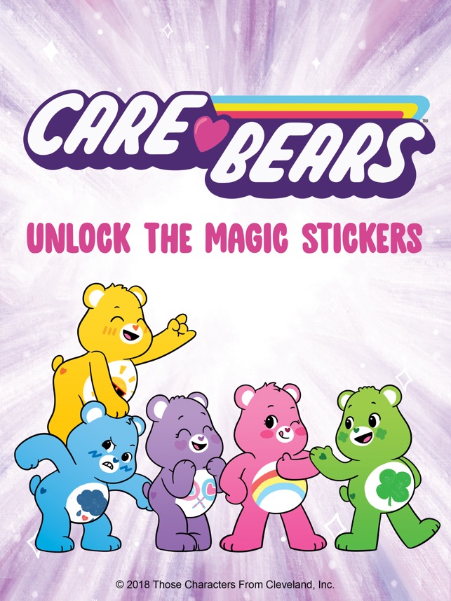 Unlock-The-Magic Care Bear Stickers