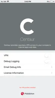 mobileiron centaur iphone screenshot 1