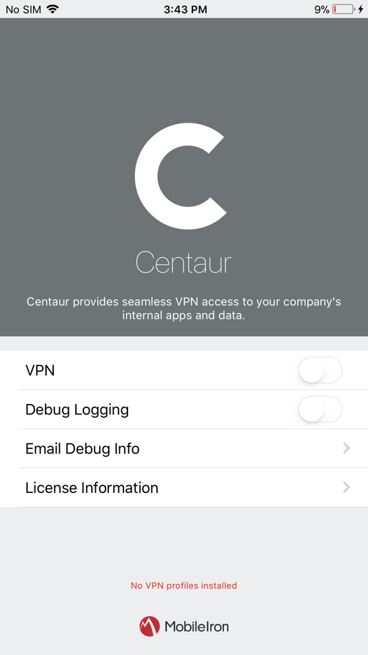 MobileIron Centaur - 3.0 - (iOS)