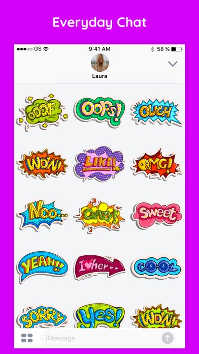 Comic & Cartoon Text Stickers screenshot 3