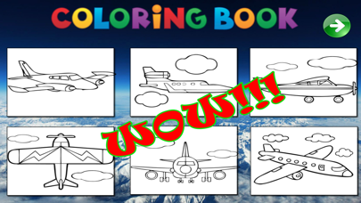 Screenshot #1 pour Coloriage heureux du jeu d'avion