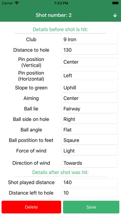 Golfing Stats