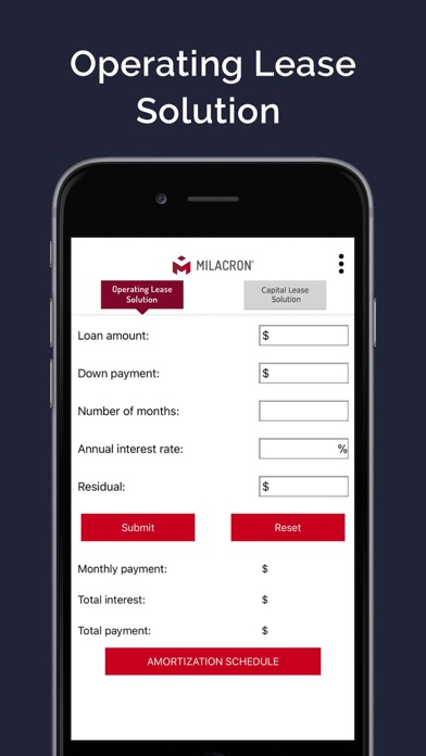 Lease Calculator - Milacron screenshot 2