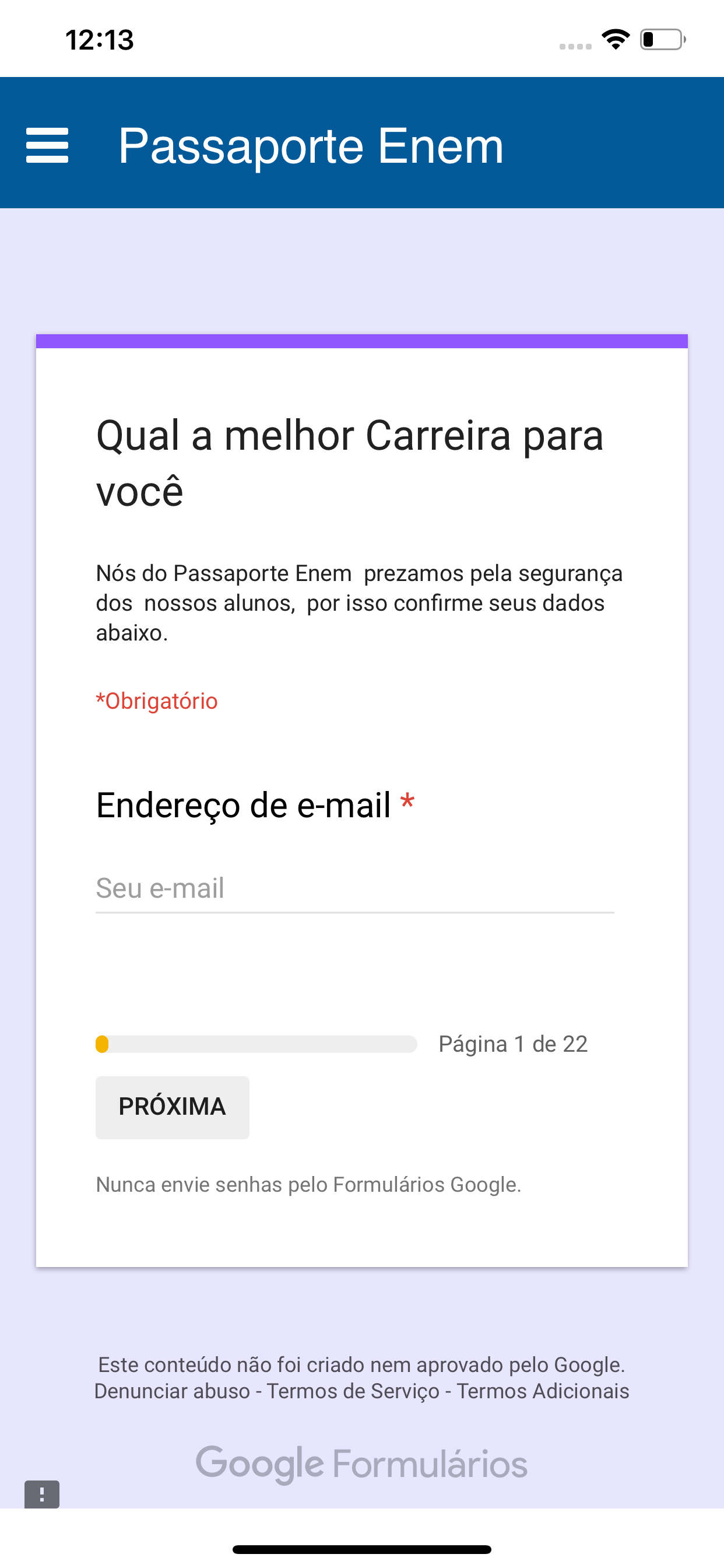 Passaporte Enem screenshot 7
