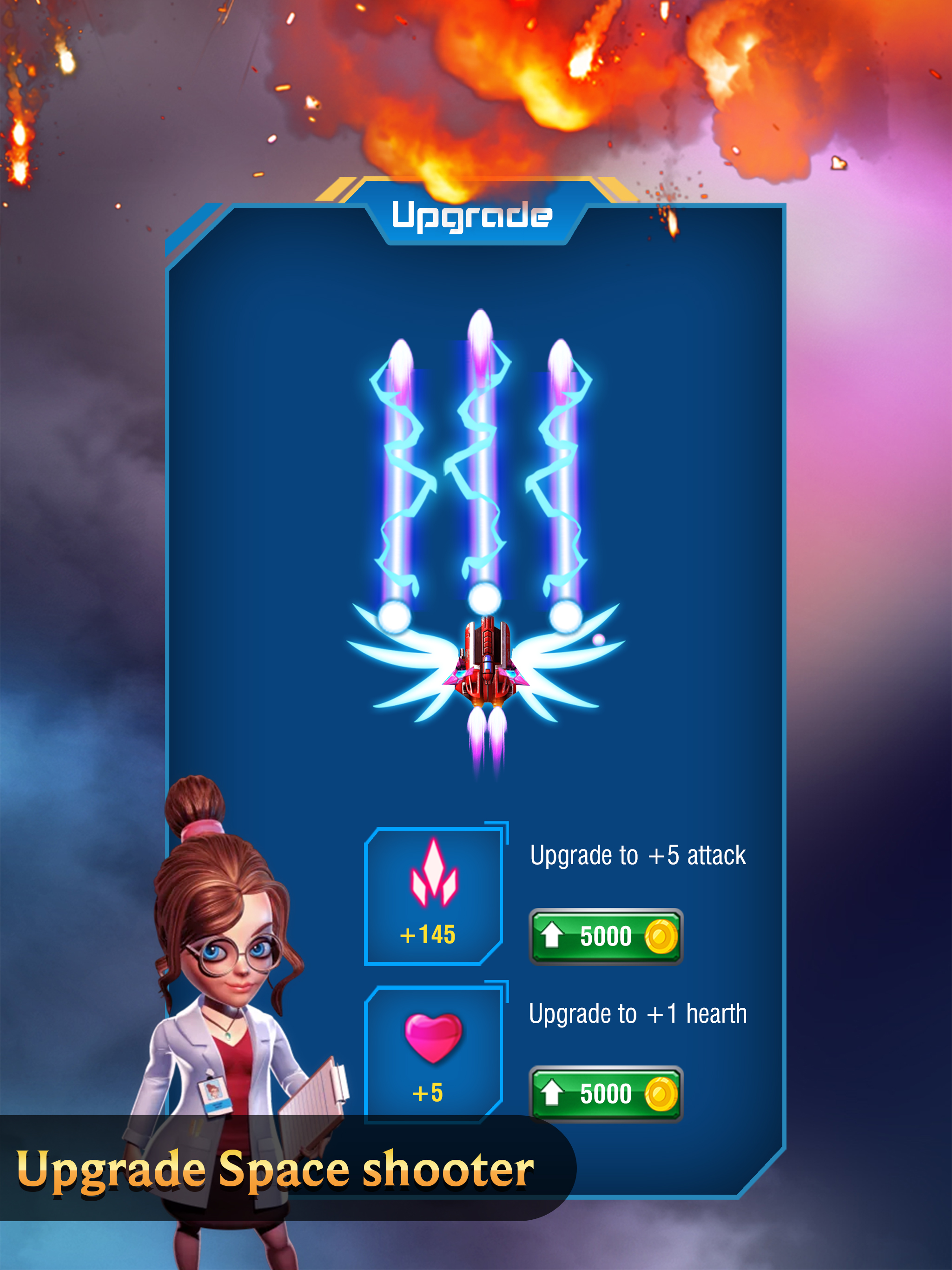 Space shooter - Sky force war screenshot 9