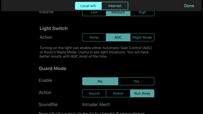 Rovio Control Screenshot