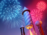 Animated Fireworks Stickers