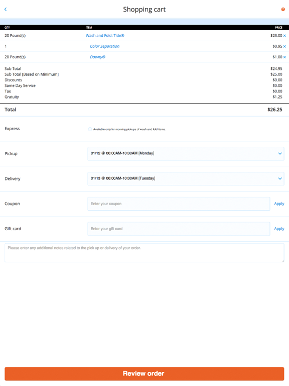 Laundry Train iPad screenshot 3 - Business app