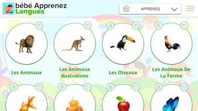 Screenshot #2 pour Bébé Apprenez - LANGUES