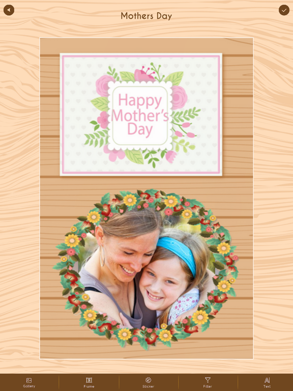 Mother’s Day Photo Frame HD iPad screenshot