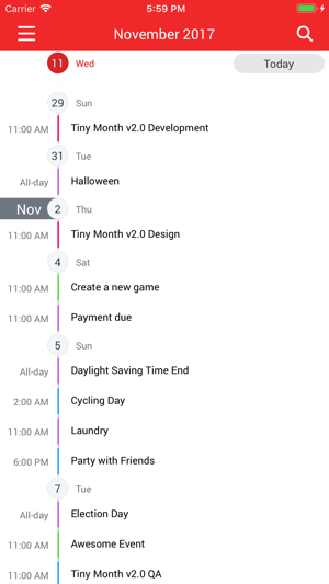 ‎Tiny Month - Easy Calendar Screenshot