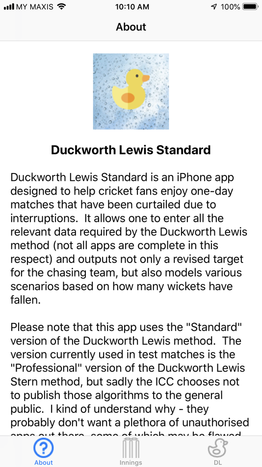 Duckworth Lewis Standard - 1.0 - (iOS)