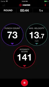 Hykso: Wearable Punch Trackers screenshot #1 for iPhone