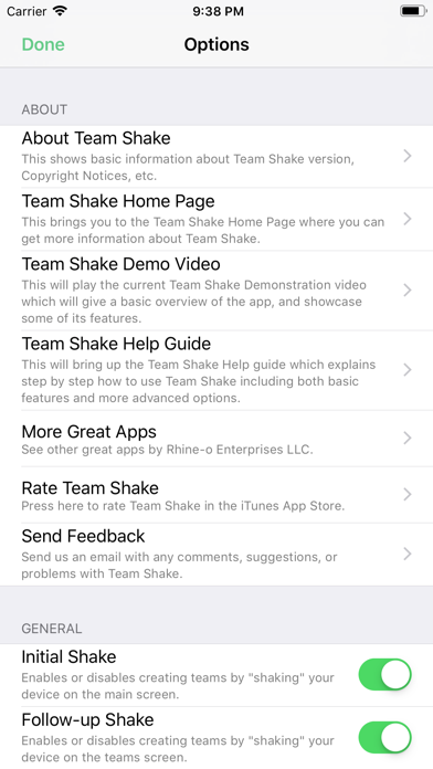Team Shake Screenshot
