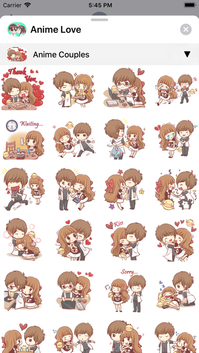 Anime Love Sticker screenshot 4