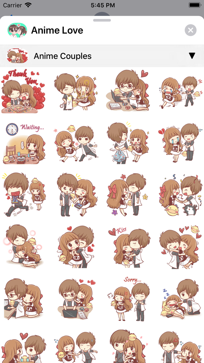 Anime Love Sticker