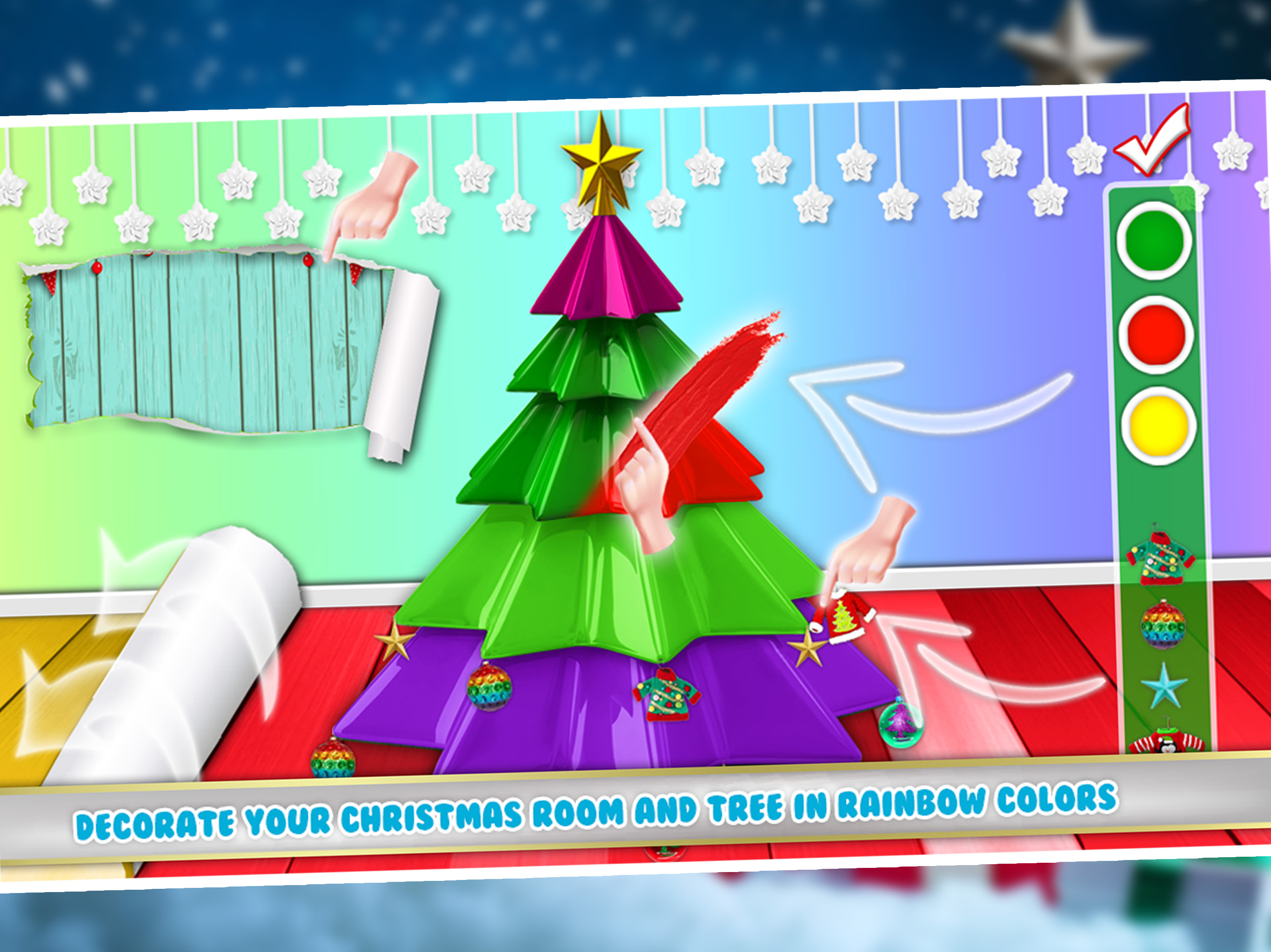 Trendy Rainbow Christmas Party screenshot 7