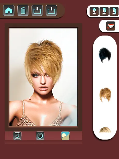 Change your look editor with hairstyles