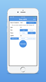 Easy eGFR screenshot