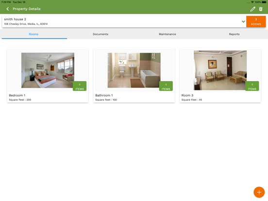 HSP Home Inventory iPad screenshot