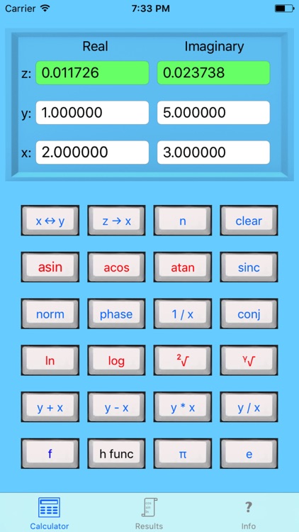Complex Calculator by Ariel del Aguila