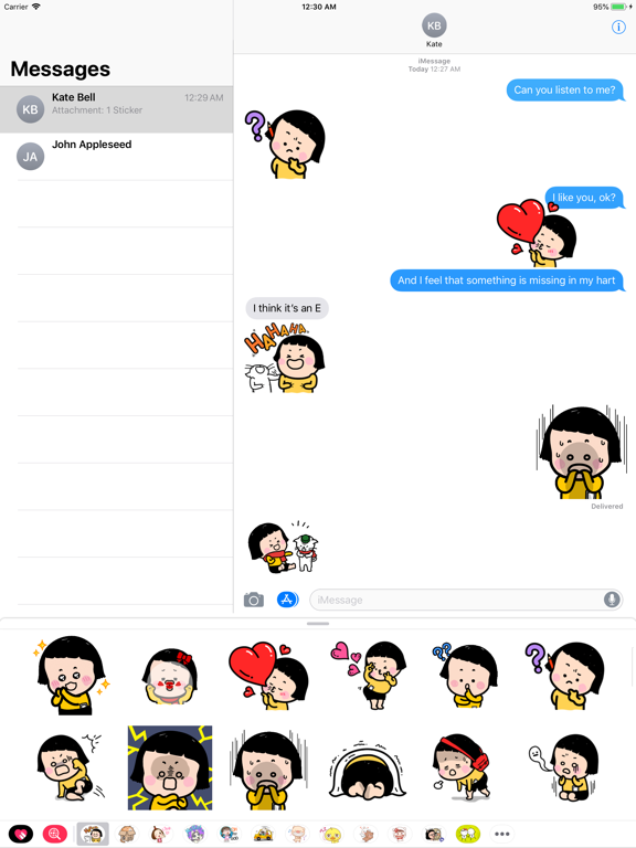 Screenshot #4 pour MiMi - Little Girl Stickers