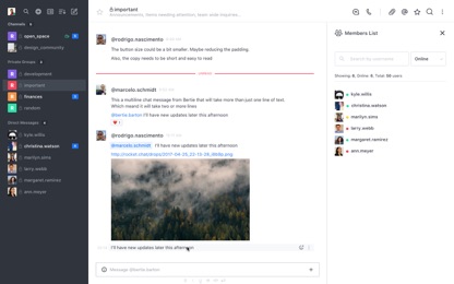 Rocket.Chat screenshot 1