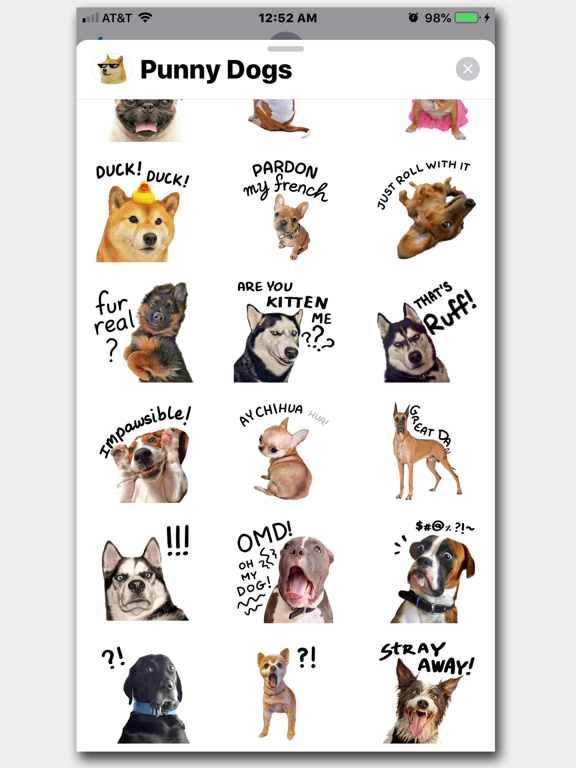 # Punny Dogs Animated Stickersのおすすめ画像7