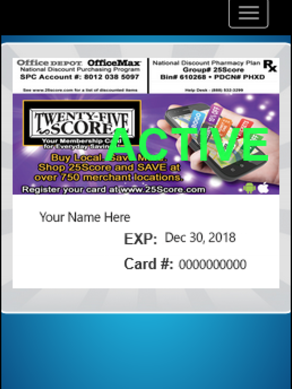 Screenshot #5 pour 25Score - SCV & AV Discount Membership Card