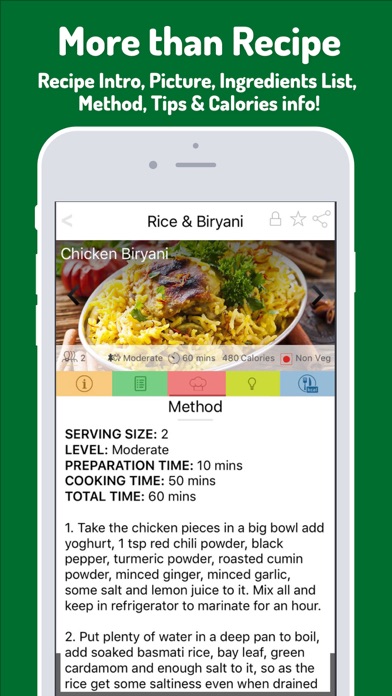 Popular Indian Recipes Screenshot