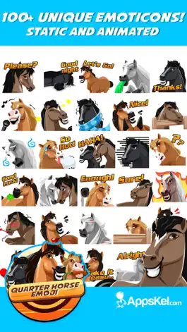 Game screenshot American Quarter-Horse Emoji apk