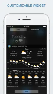 widget weather lite iphone screenshot 2